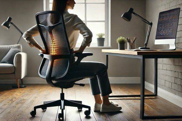 Cadeira Ergonômica Confortável para Coluna. Postura e Saúde