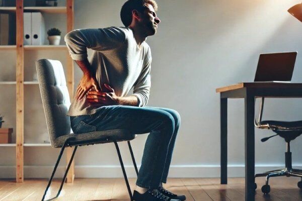 Atenção! Trabalhar na Cadeira da Mesa de Jantar ou da Cozinha pode ser a Causa da sua Dor no Cóccix